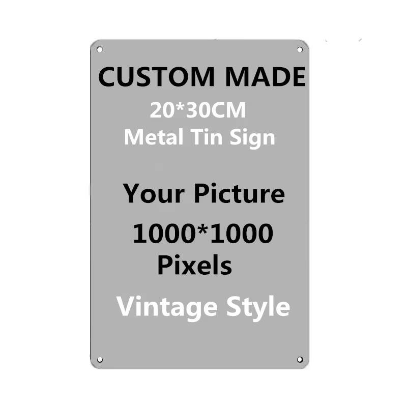 Vintage Collectible Signs - Personalisiertes Metallschild 20x30cm, Laden Sie Ihr