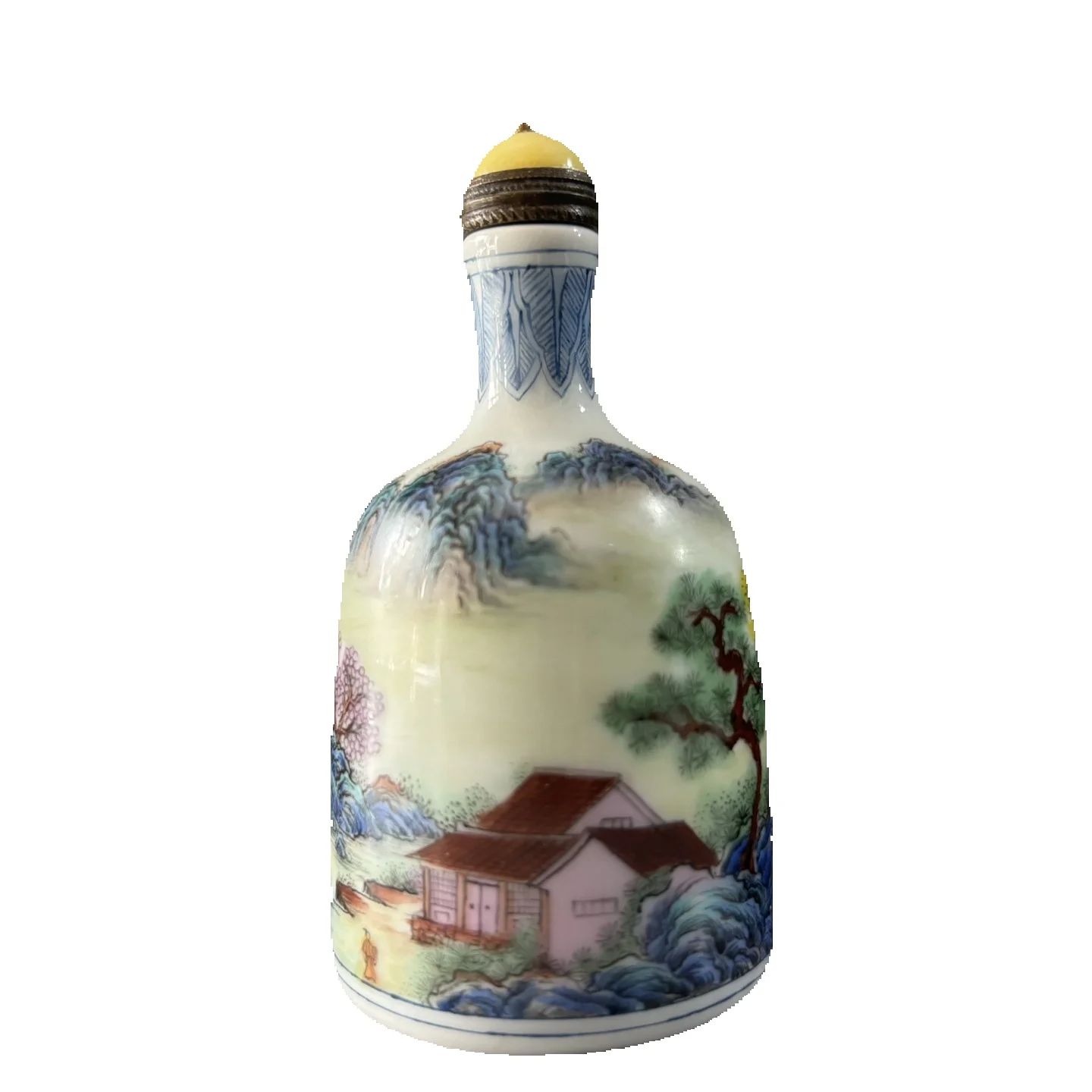 Vintage Collectible Bottles - Sammlung Chinesisches Vintage-Porzellan, bemalt, exquisite Landschaft,