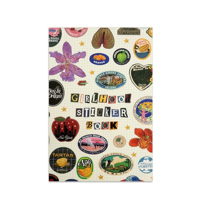 Vintage And Collectible Books - Neuerscheinung Vintage Mädchenstil Stickerbuch Retro-Stil Mädchen