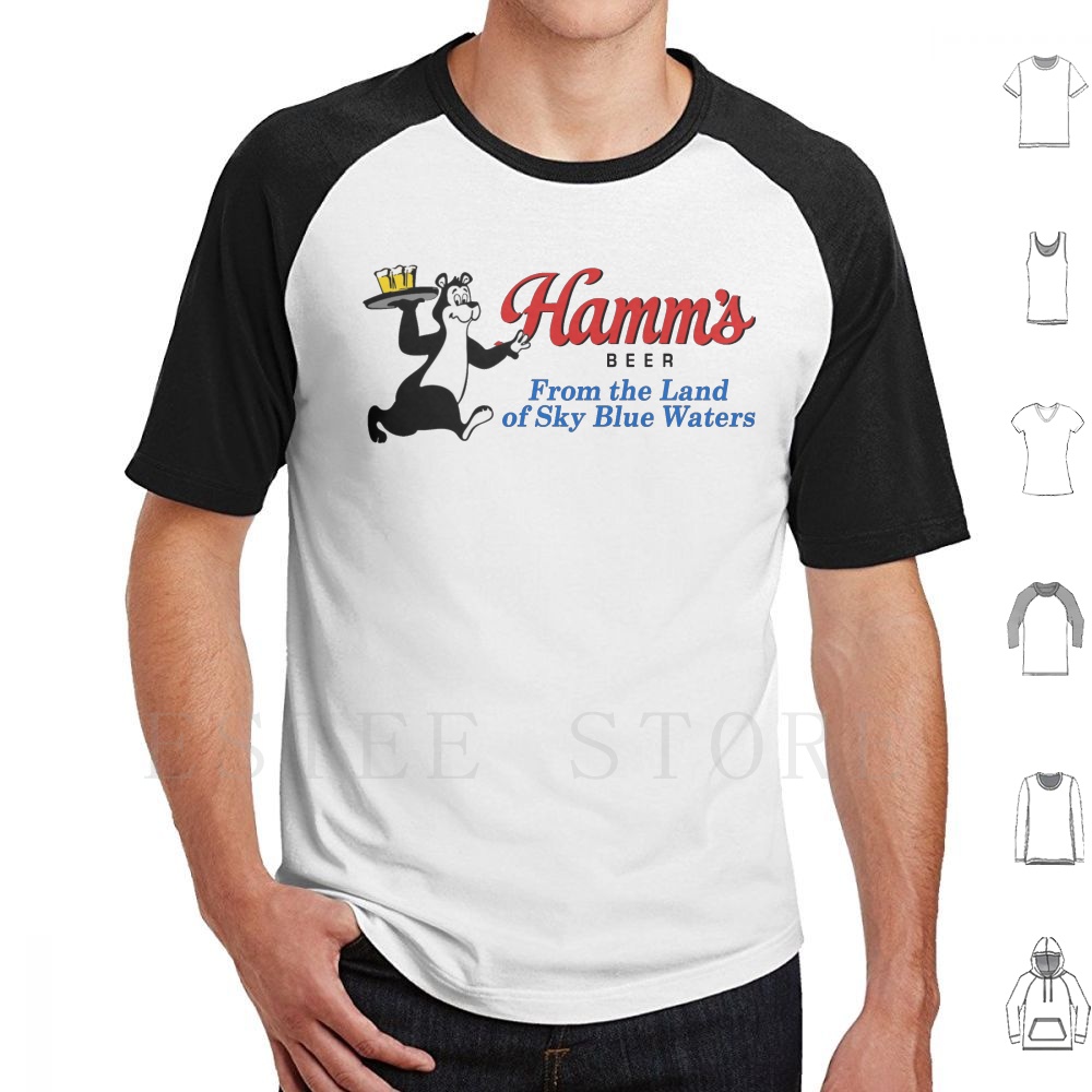 Collectible Vintage T Shirts - Hamm's Beer Bear Design T-Shirt Druck