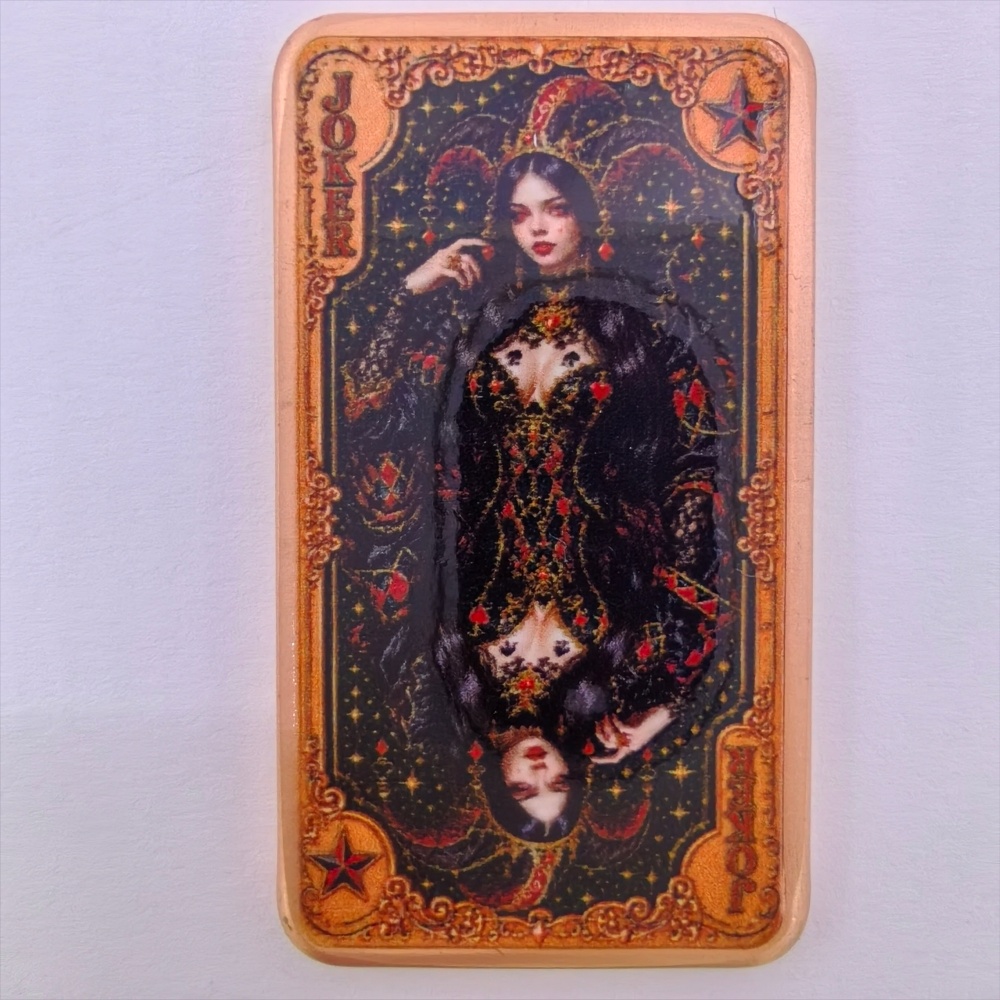 Vintage Collectible Playing Cards - 1oz .999 Feinkupferbarren Poker-Spielkarte Joker Vintage