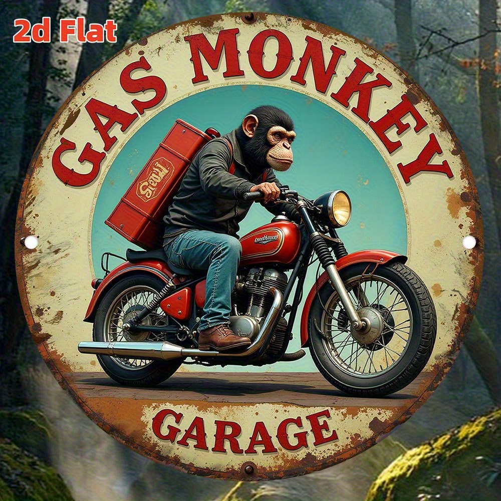 Vintage Collectible Signs - Vintage Gas Monkey Garage Wandkunst –