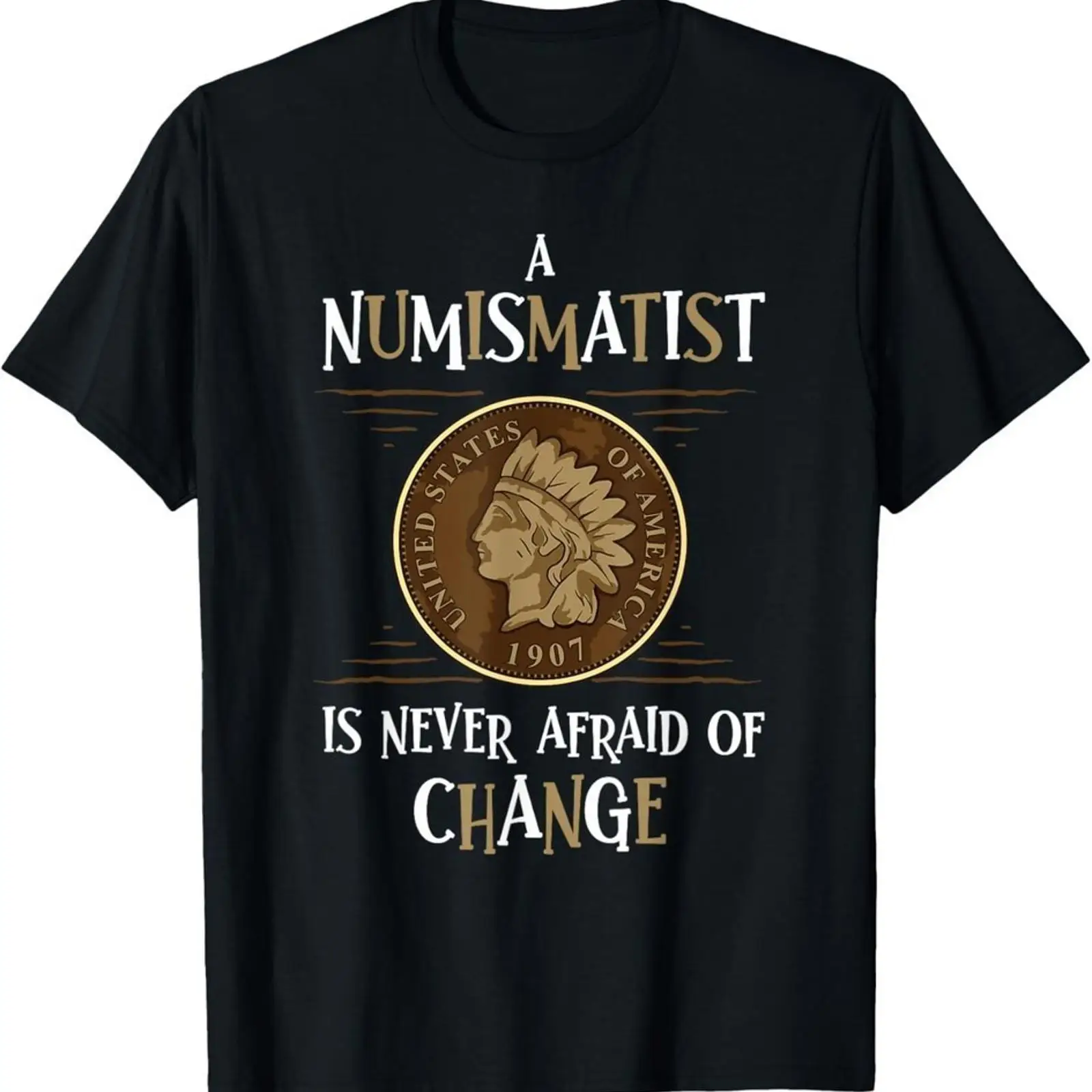Collectible Vintage T Shirts - Münzsammler-Design, lustiges Numismatik-T-Shirt in Schwarz, S