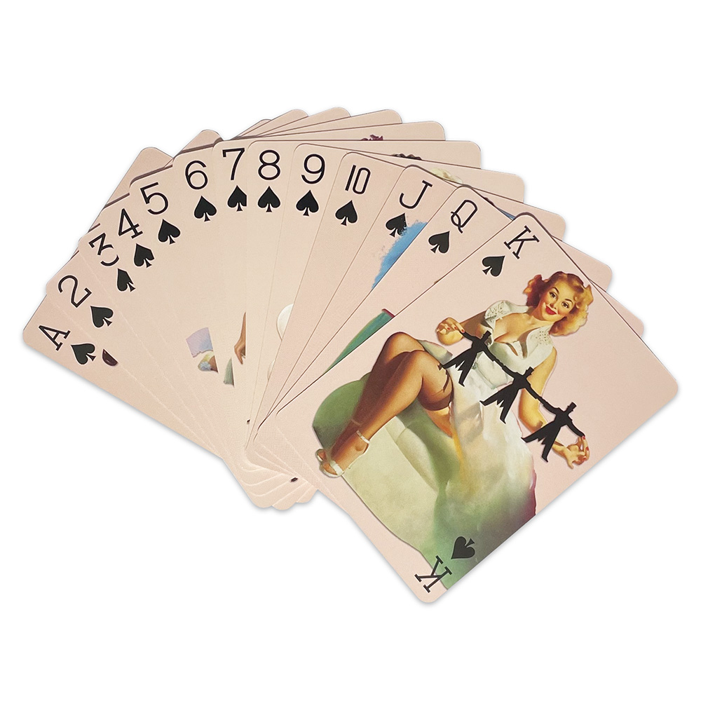 Wunderschöne süße Mädchen-Koll – Vintage Collectible Playing Cards Bewertung und Preis