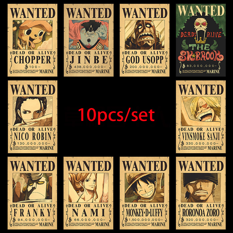 10 Stück Anime One Piece Luffy – Vintage Things Collection Bewertung und Preis