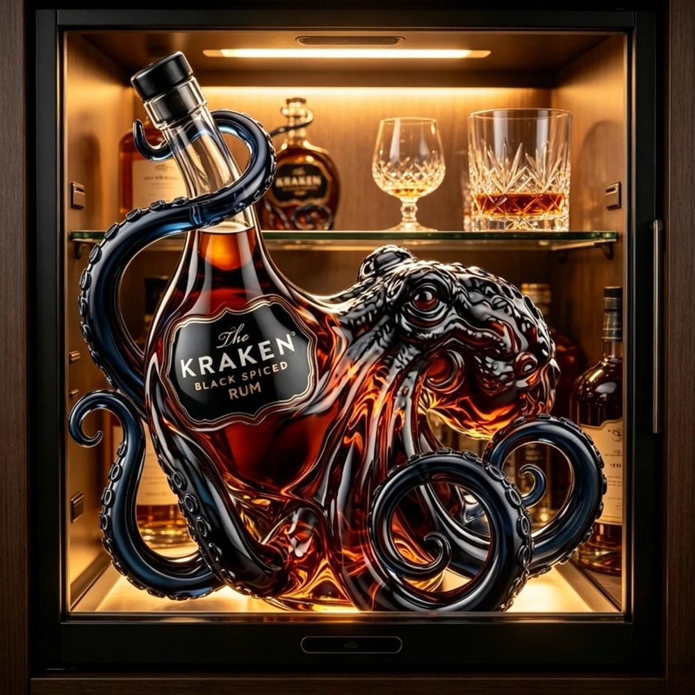 Vintage Kraken Oktopus Rumflas – Vintage Collectible Bottles Bewertung und Preis