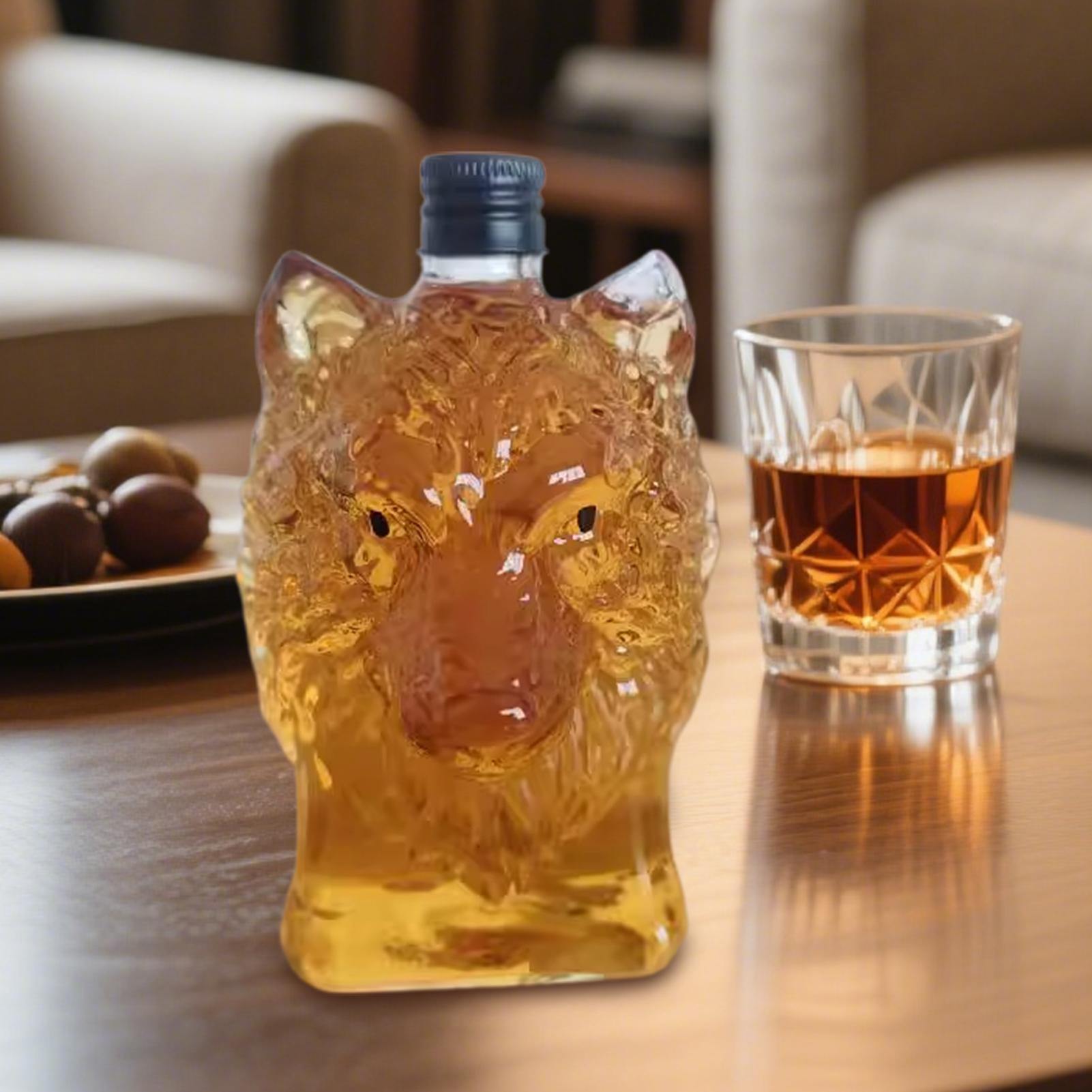 Whiskey-Flasche in Wolf-Form,  – Vintage Collectible Bottles Bewertung und Preis