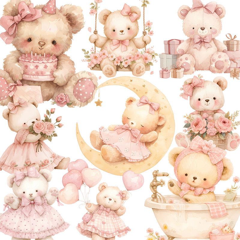 20 Teile/paket Nette Bär Aufkl – Vintage Things Collection Bewertung und Preis