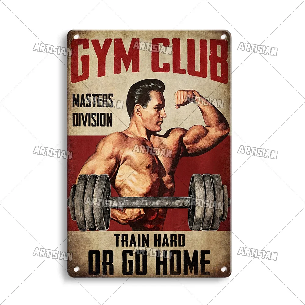 Old Man Gym Club Inspirierende – Vintage Collectible Signs Bewertung und Preis