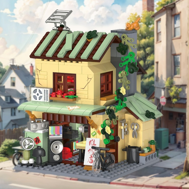 Miniatur-Straßenszene Vintage  – Vintage And Collectible Stores Bewertung und Preis